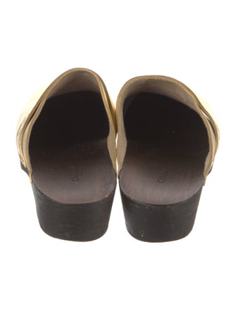 Celine Horsebit Accent Leather Mules