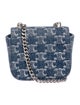 Celine Signature Denim Triomphe Claude Mini 2023