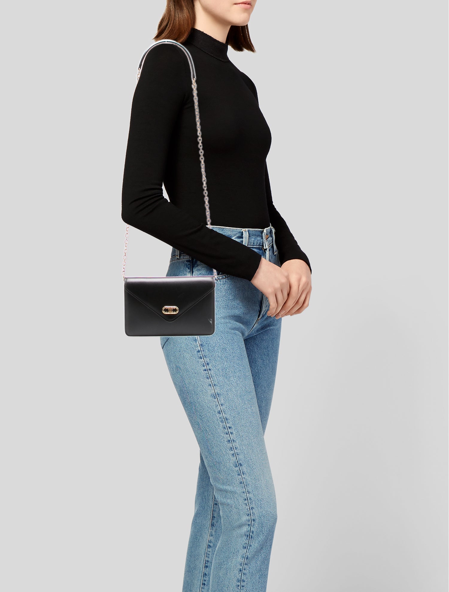 Celine Leather Maillon Triomphe