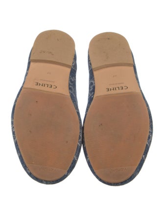 Celine Triomphe Denim Flats