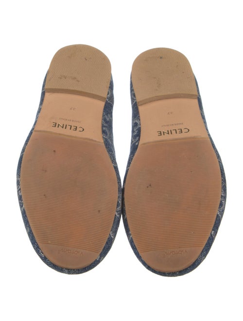 Celine Triomphe Denim Flats