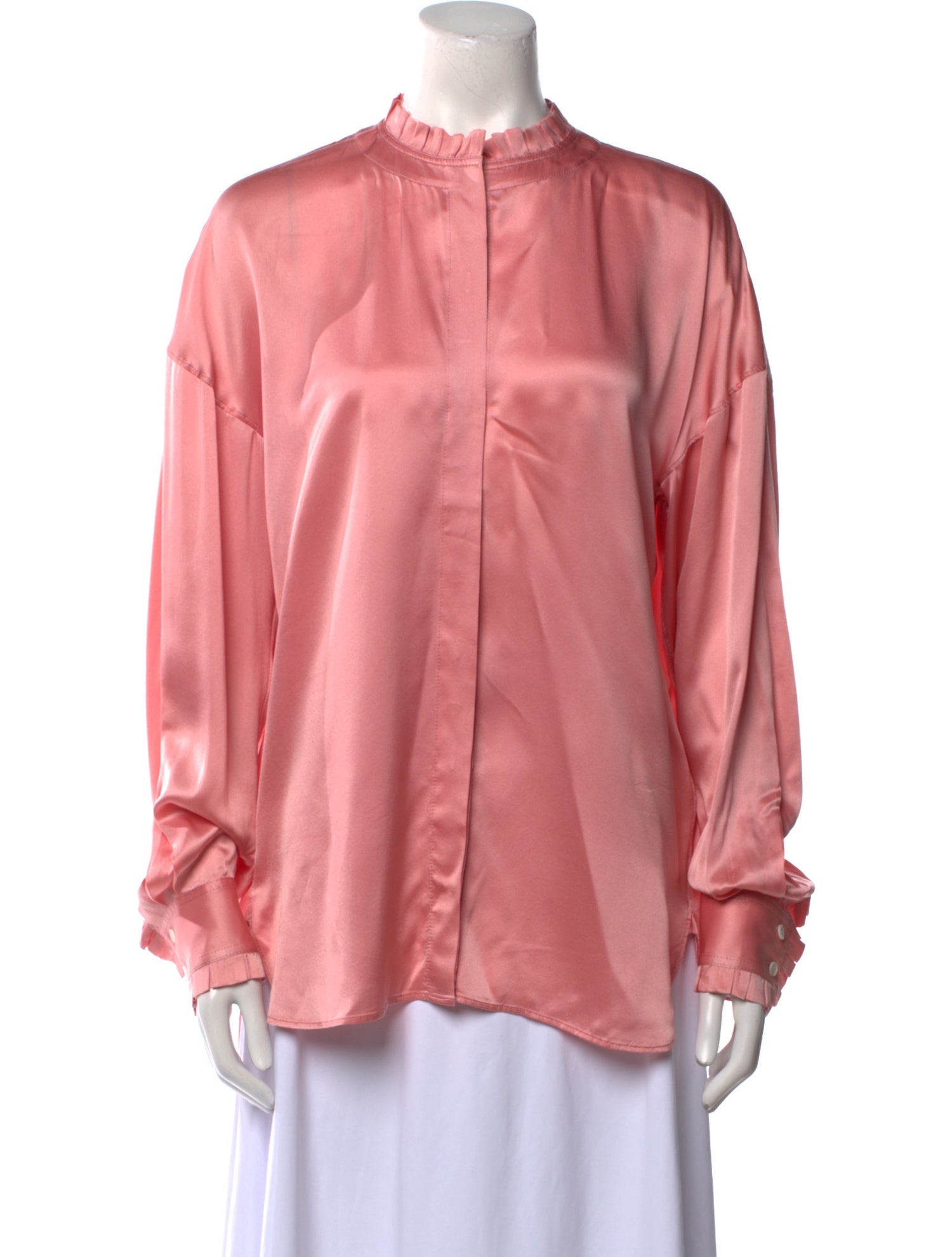 Celine Long Sleeve Silk Blouse