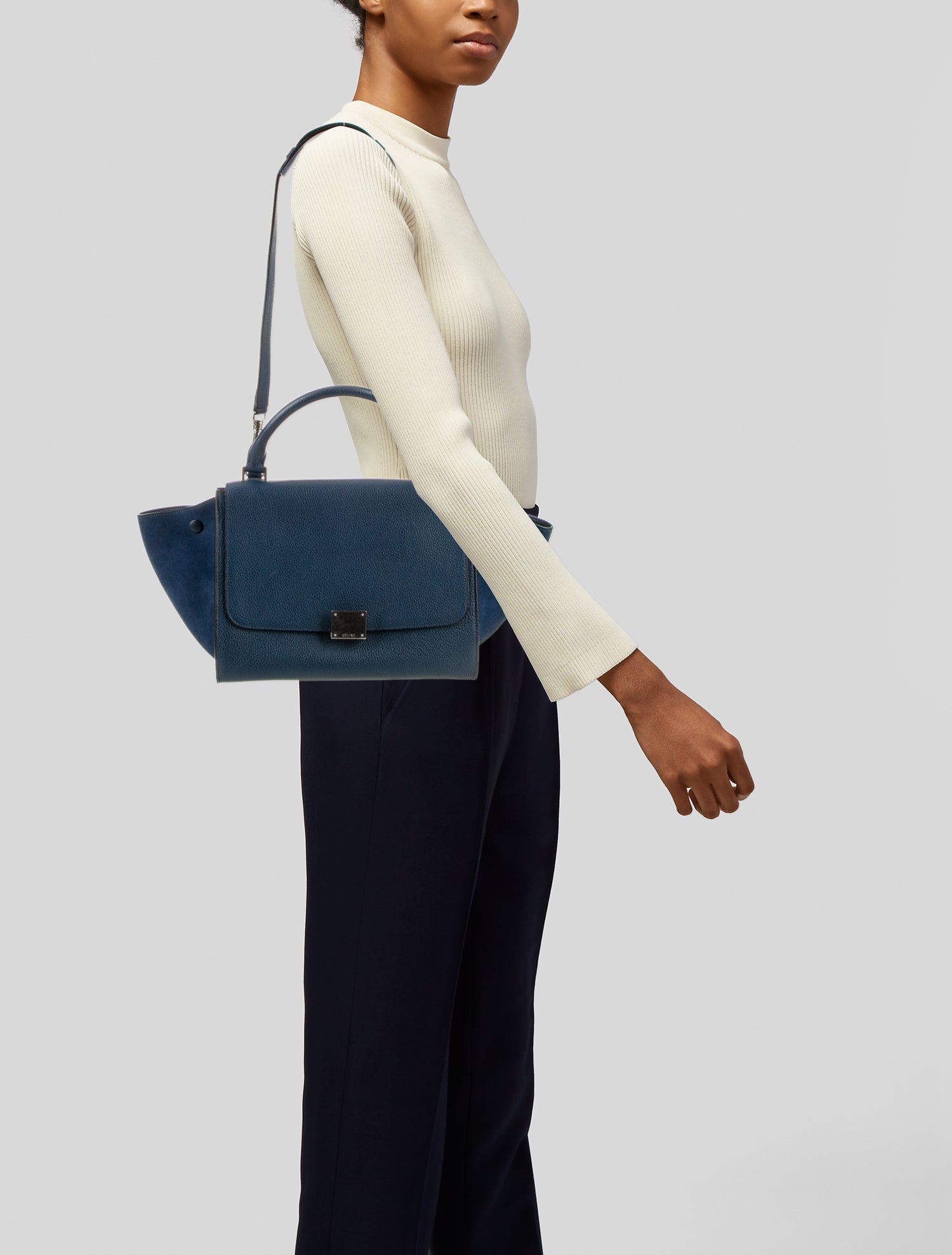 Celine Leather Trapeze Mini