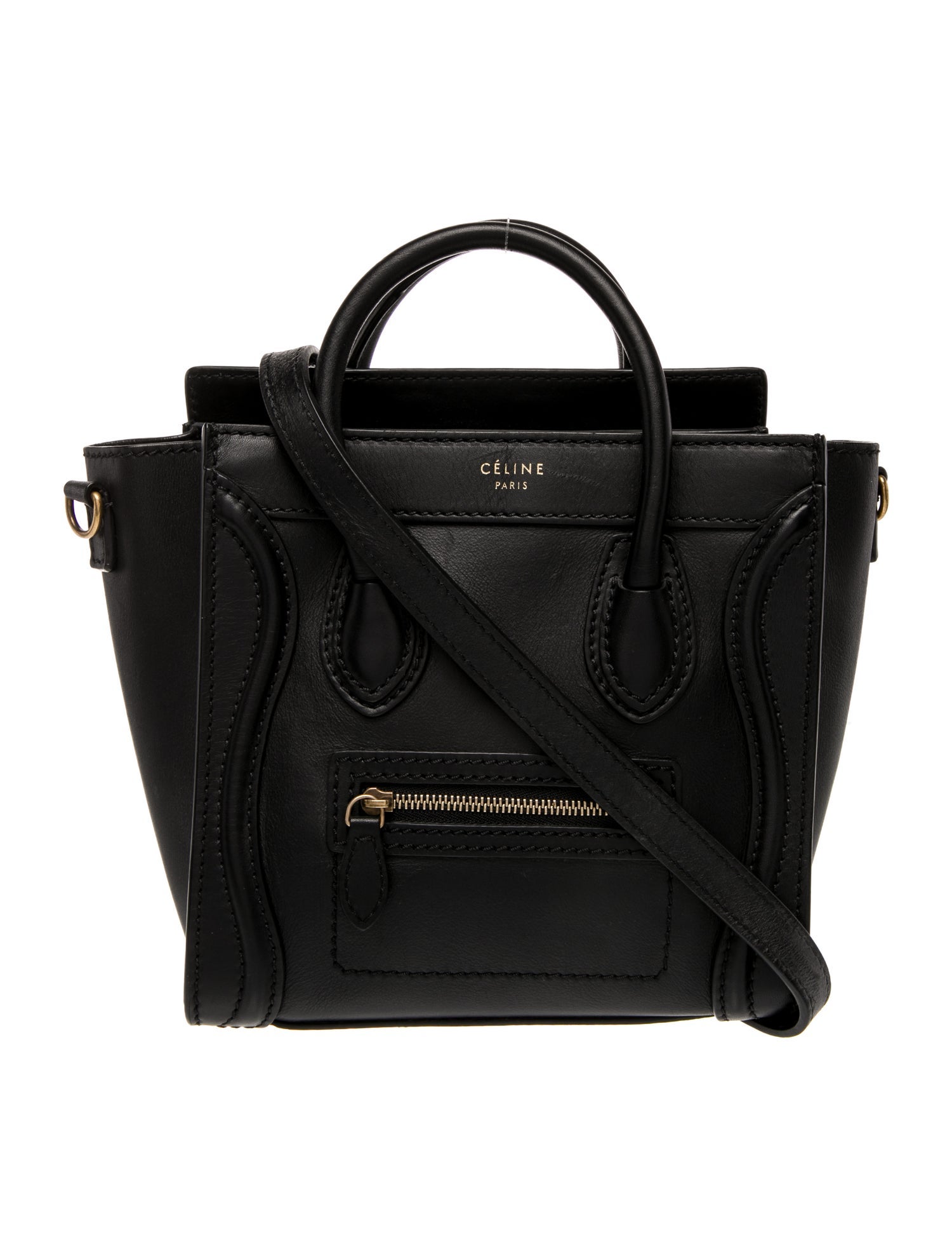 Celine Leather Luggage Nano