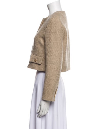 Celine Wool Tweed Pattern Evening Jacket