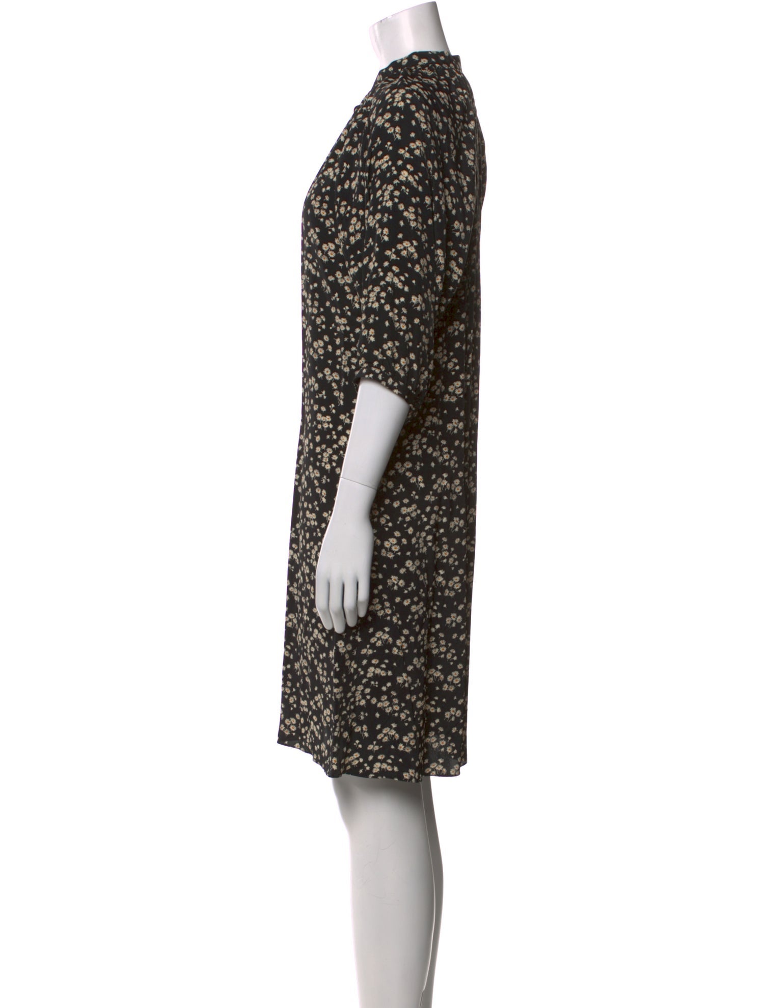 Celine Floral Print Knee-Length Dress