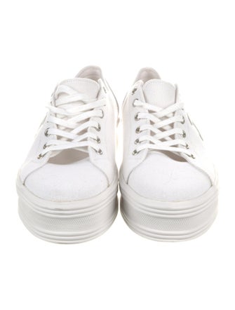 Celine Signature Logo Canvas Sneakers