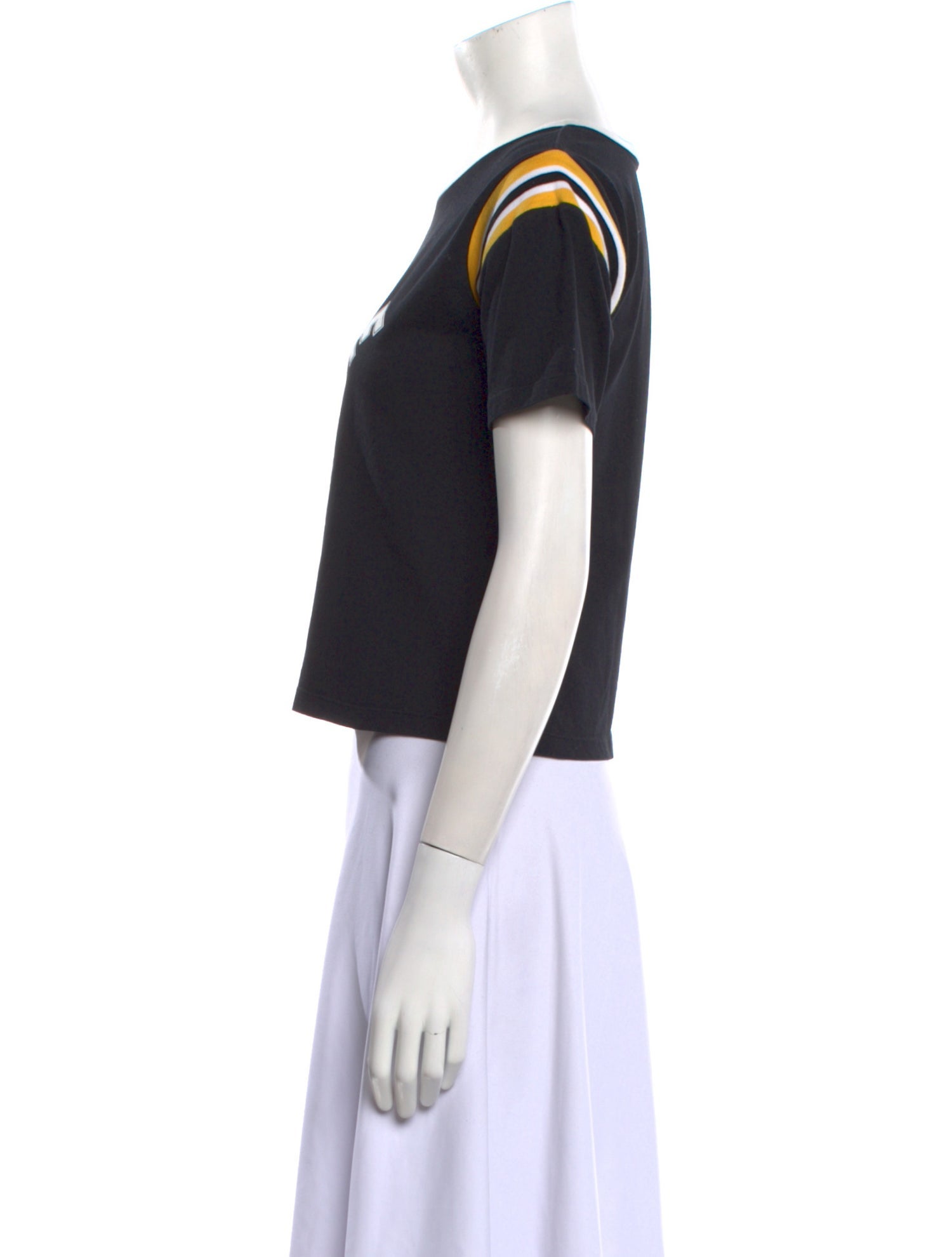 Celine Graphic Print Scoop Neck T-Shirt