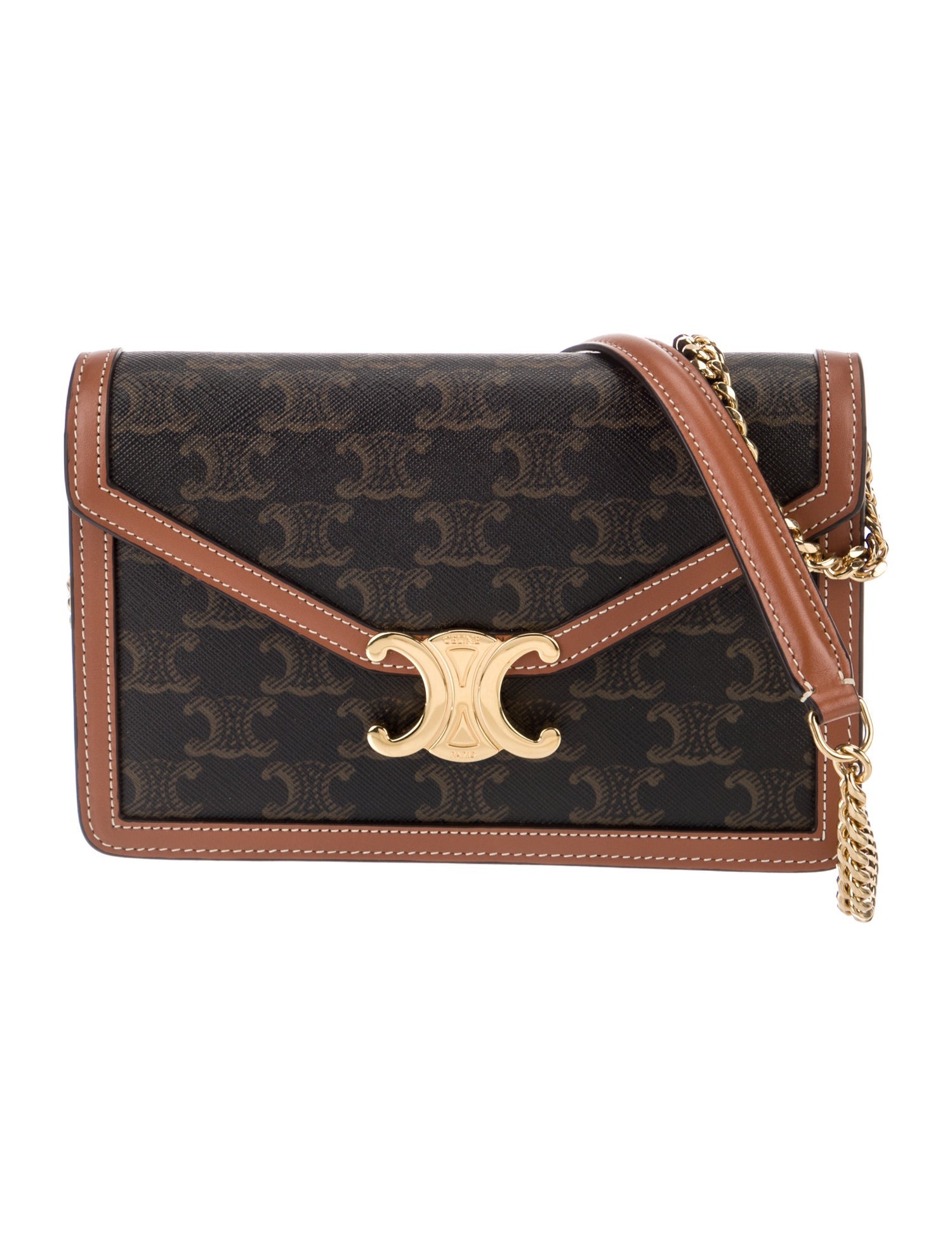 Celine Triomphe Margo Wallet on Chain 2024
