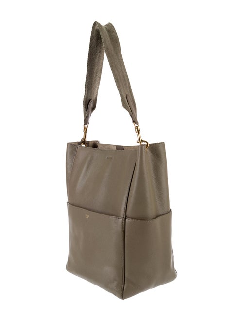 Celine Leather Seau Sangle Medium