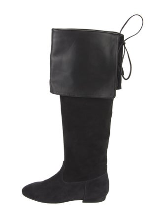Celine Suede Tassel Accents Boots