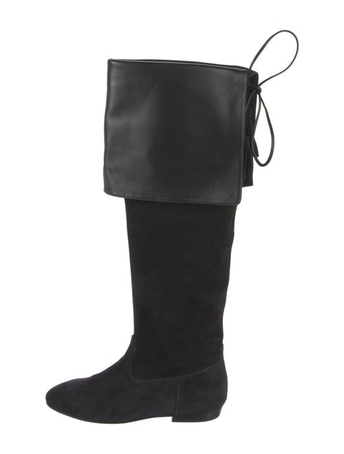 Celine Suede Tassel Accents Boots