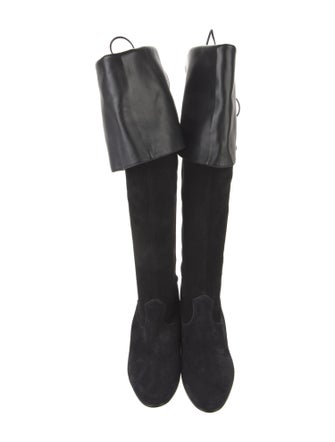 Celine Suede Tassel Accents Boots