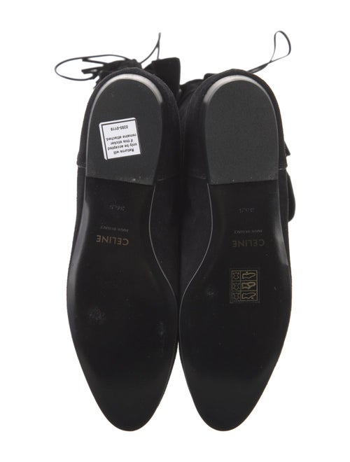 Celine Suede Tassel Accents Boots