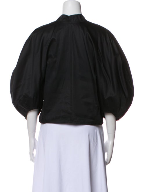 Celine V-Neck Three-Quarter Sleeve Crop Top