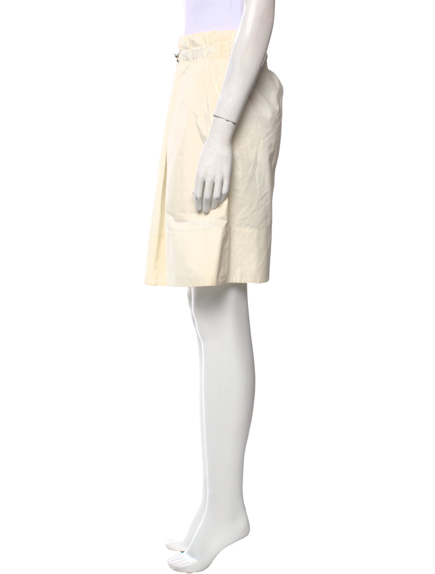 Celine Pleated Accents Knee-Length Skirt