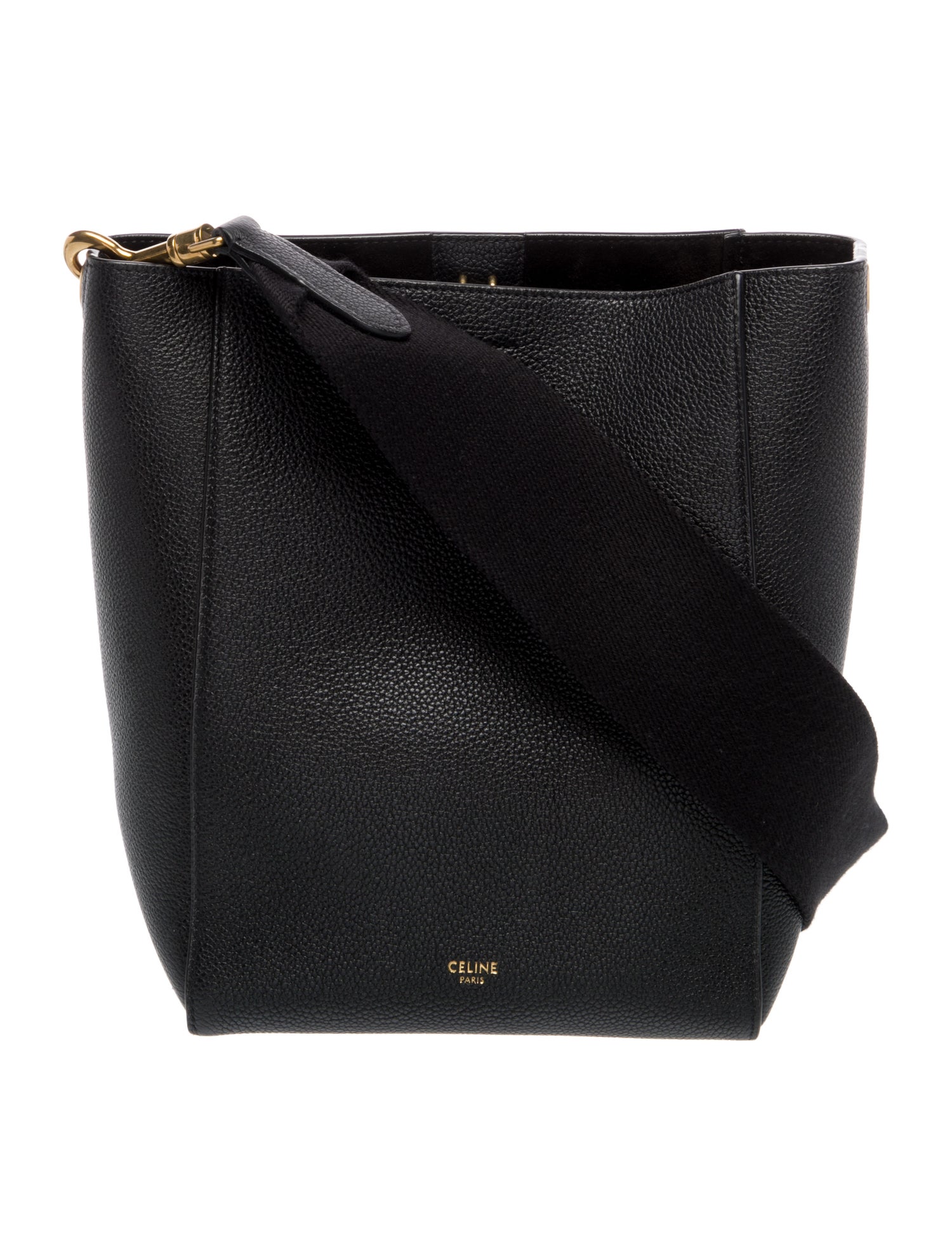 Celine Leather Seau Sangle Small
