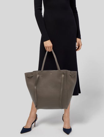 Celine Leather Cabas Phantom w/Belt Medium