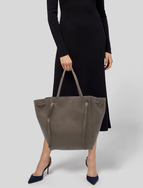 Celine Leather Cabas Phantom w/Belt Medium