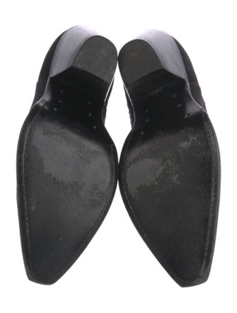 Celine Suede Studded Accents Western Boots