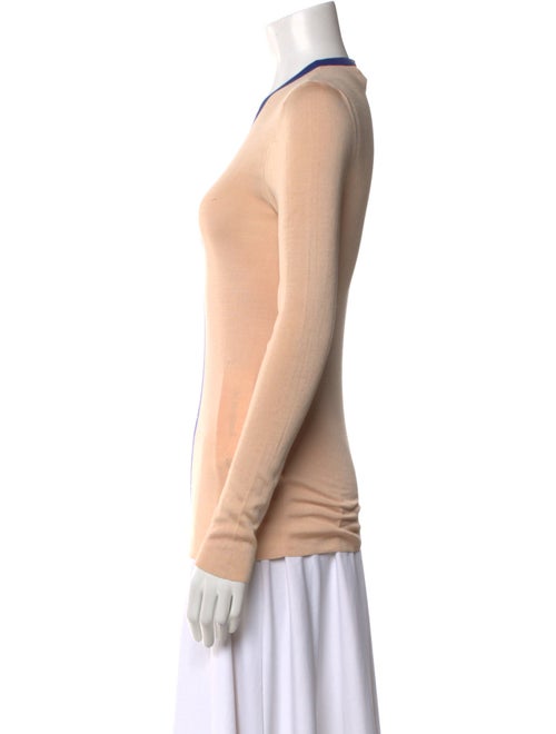 Celine Silk Colorblock Pattern Sweater