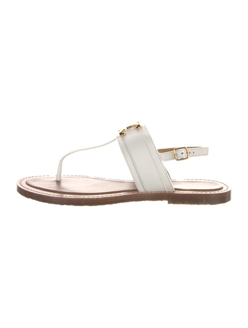 Celine Leather T-Strap Sandals
