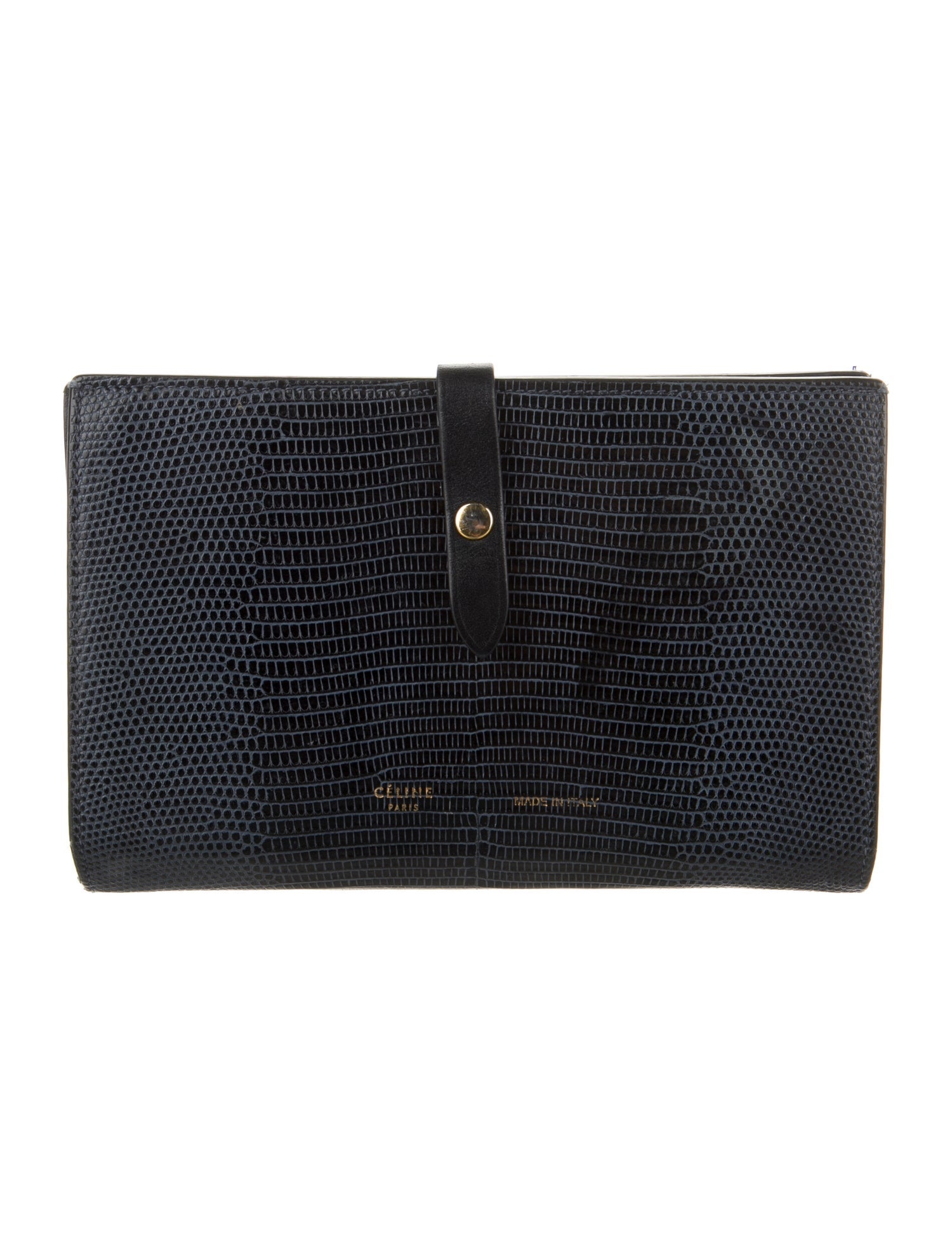 Celine Leather Printed French Purse