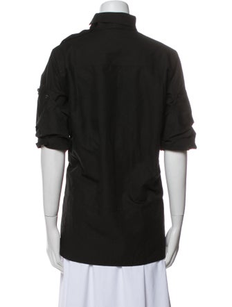 Celine Linen Turtleneck Blouse