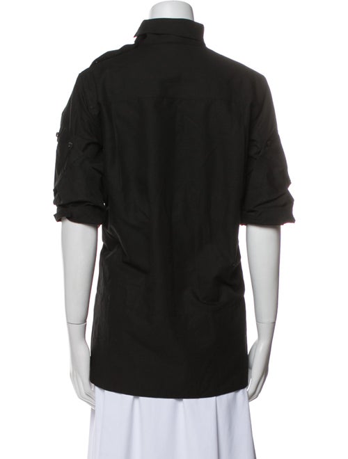 Celine Linen Turtleneck Blouse