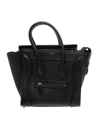 Celine Leather Luggage Micro