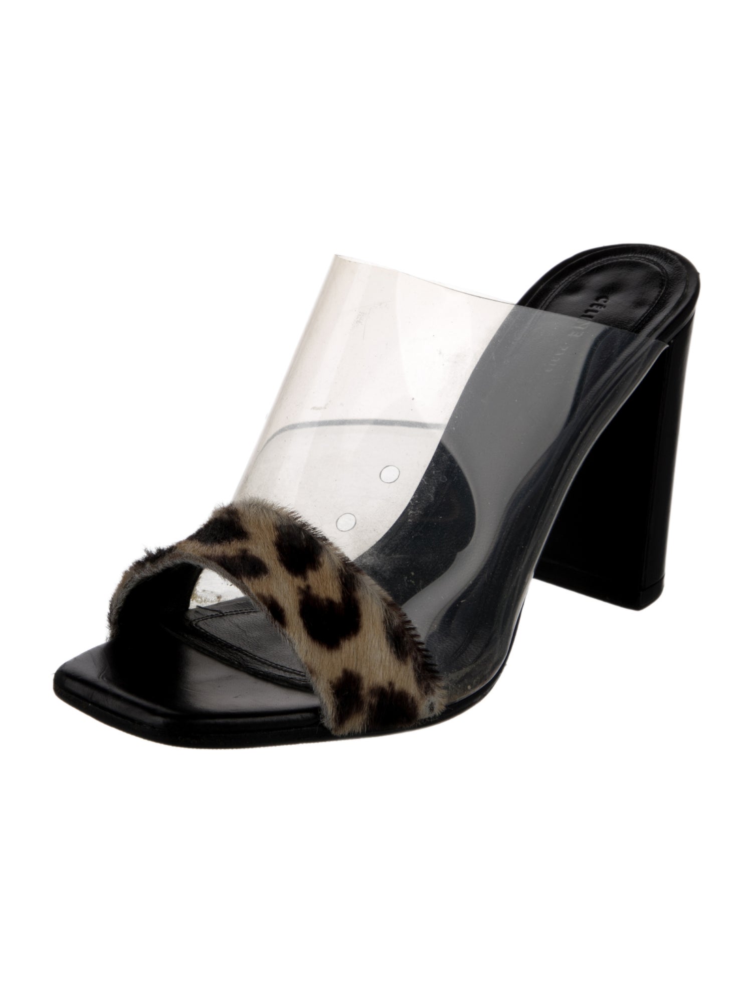 Celine PVC Animal Print Slides