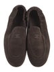 Celine Suede Embroidered Accent Loafers