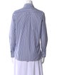 Celine Striped Long Sleeve Button-Up Top