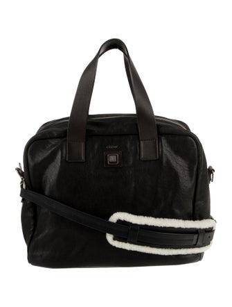 Celine Leather Top Handle Bag