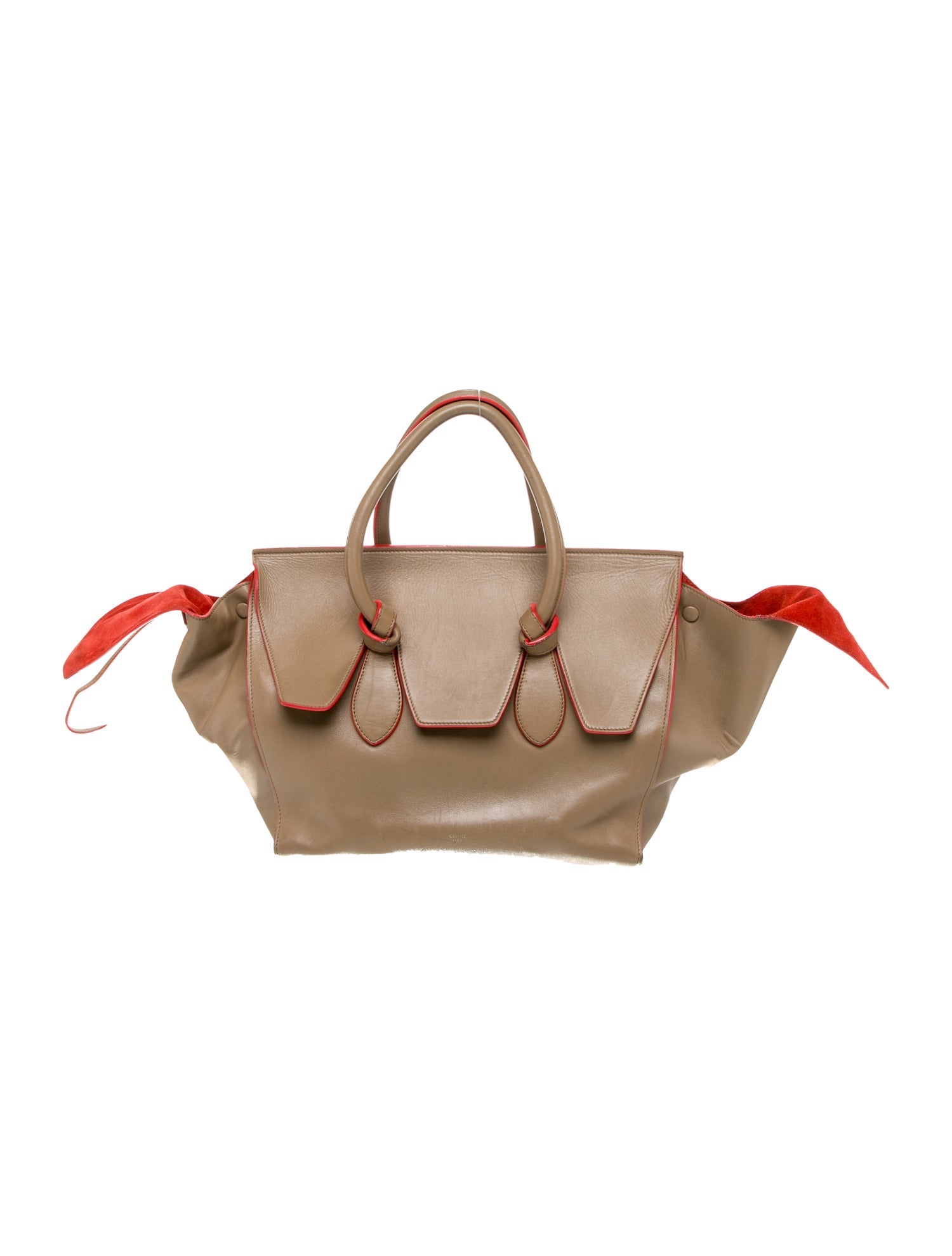 Celine Leather Tie Tote Small