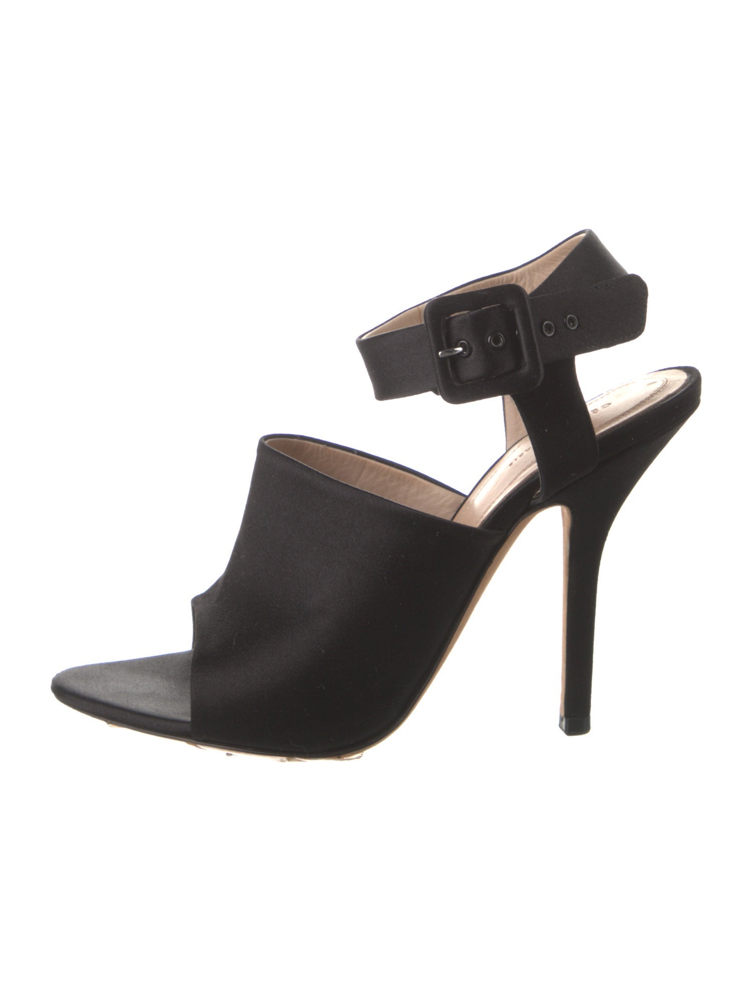 Celine Satin Slingback Sandals