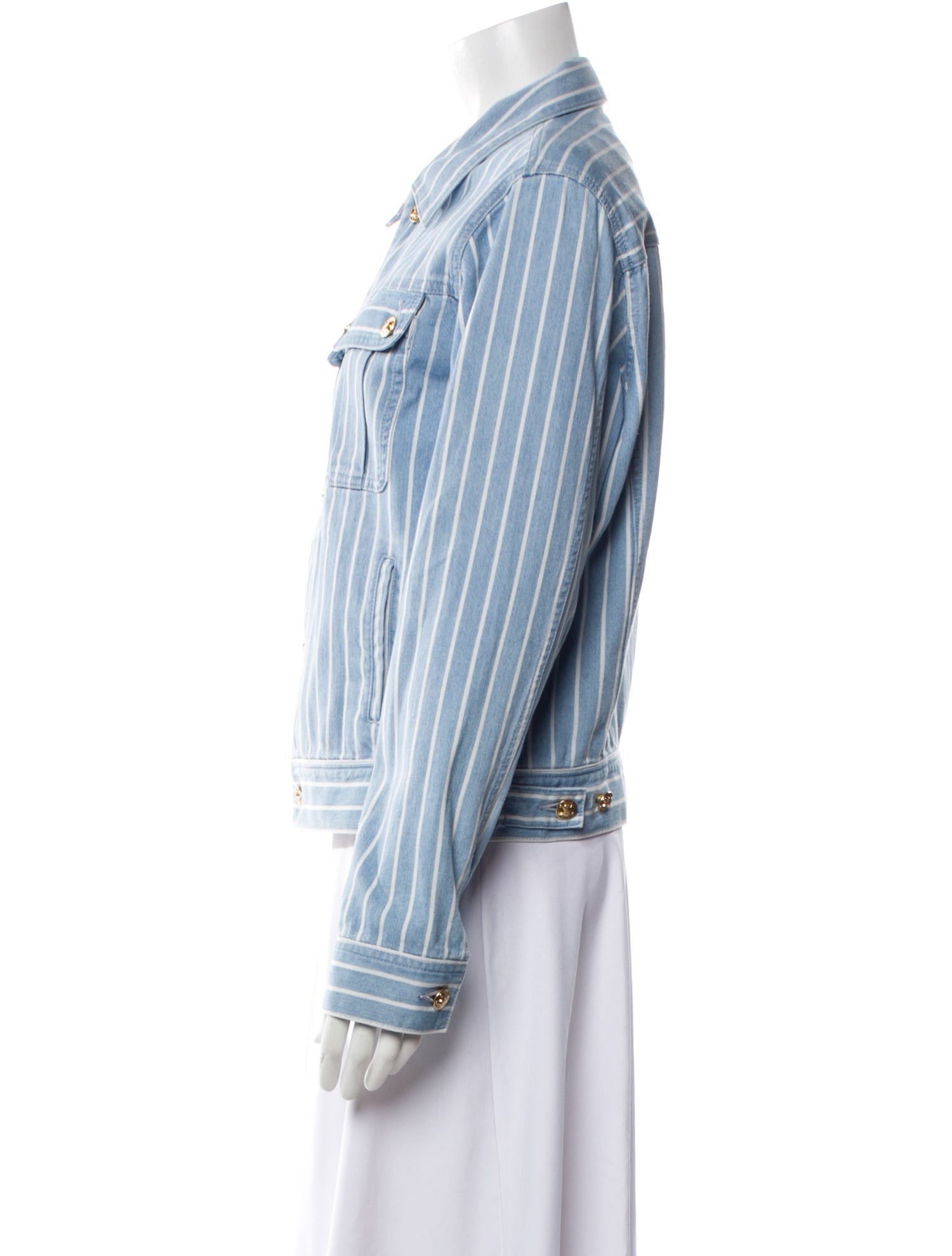 Celine Striped Denim Jacket