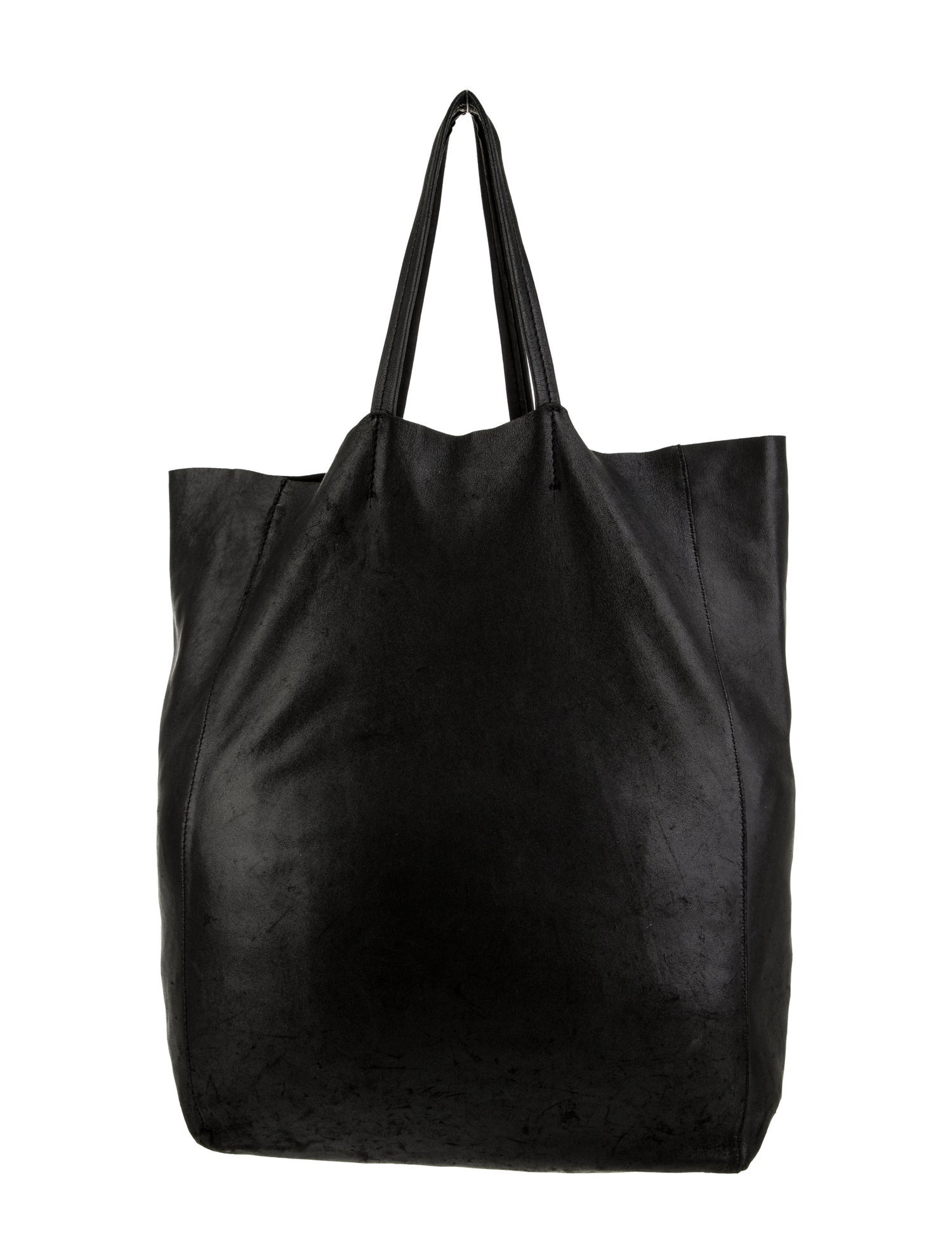 Celine Leather Vertical Cabas Vintage