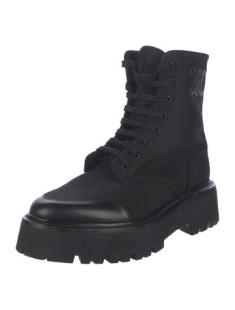 Celine Canvas Combat Boots