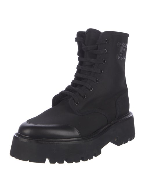 Celine Canvas Combat Boots