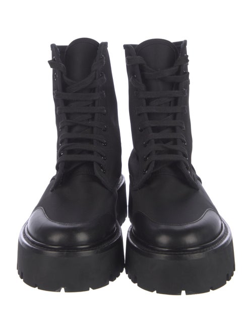 Celine Canvas Combat Boots