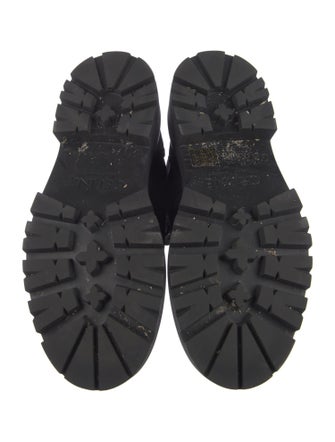 Celine Canvas Combat Boots