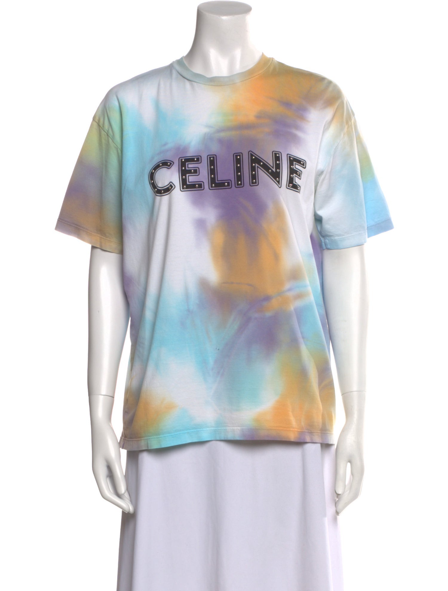 Celine 2021 Tie-Dye Print T-Shirt