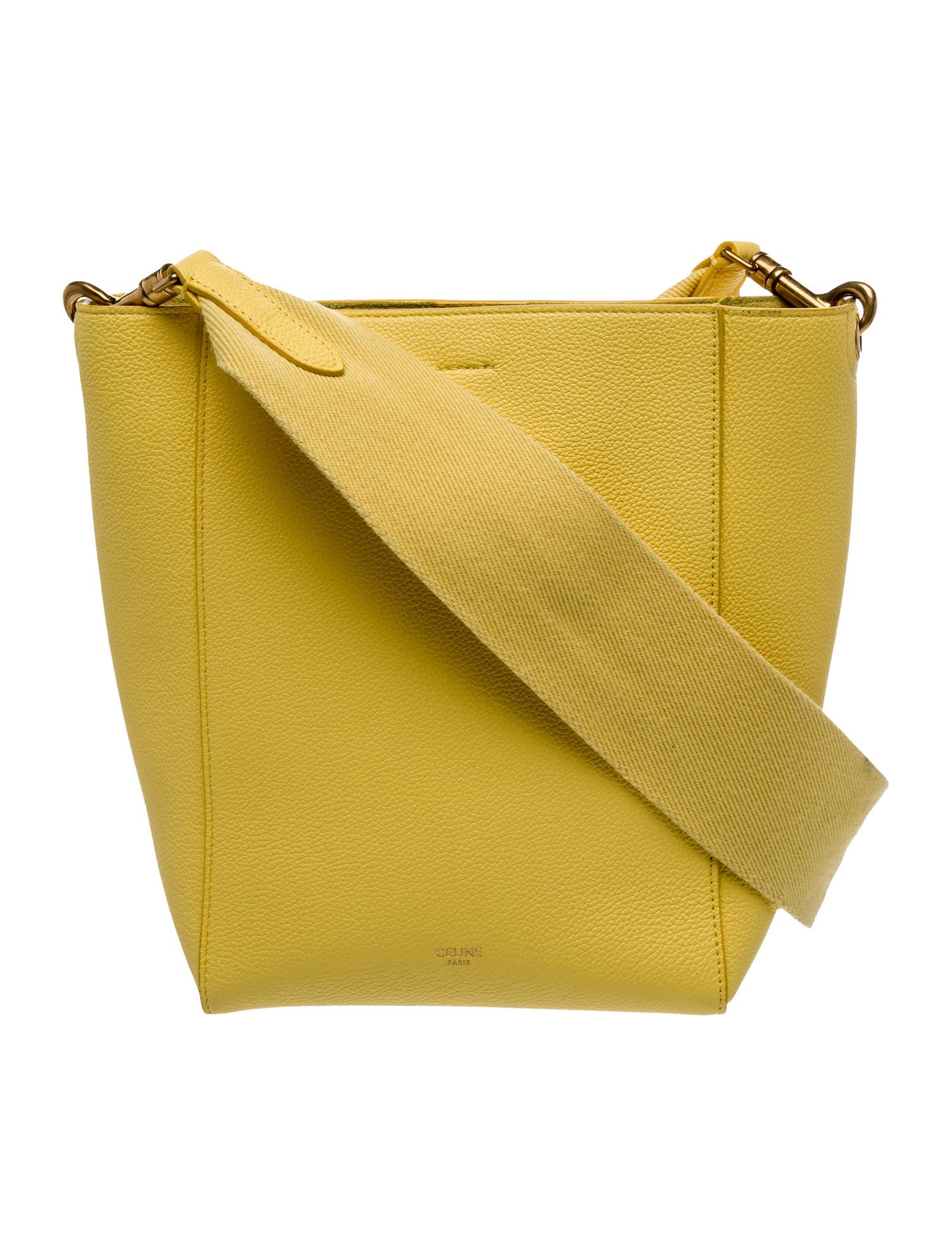 Celine Leather Seau Sangle Small