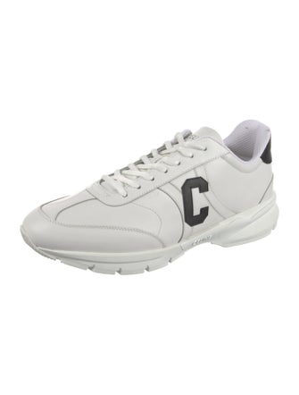 Celine Leather Graphic Print Athletic Sneakers
