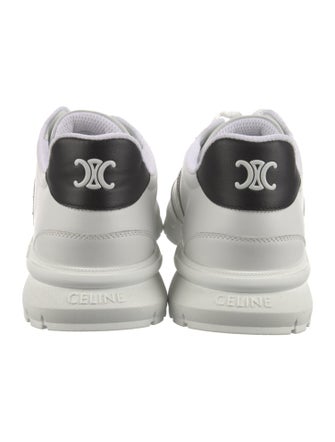 Celine Leather Graphic Print Athletic Sneakers