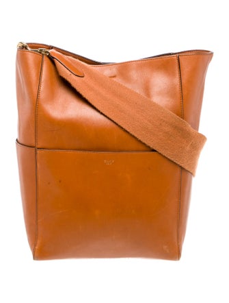 Celine Leather Seau Sangle Medium