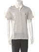 Celine Striped Collar Polo Shirt