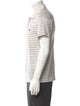 Celine Striped Collar Polo Shirt