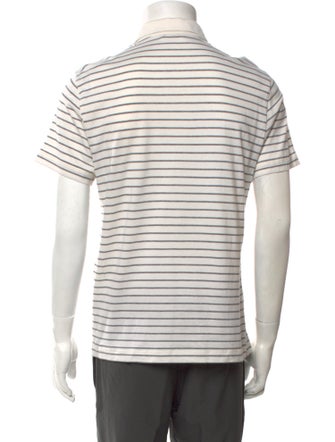 Celine Striped Collar Polo Shirt